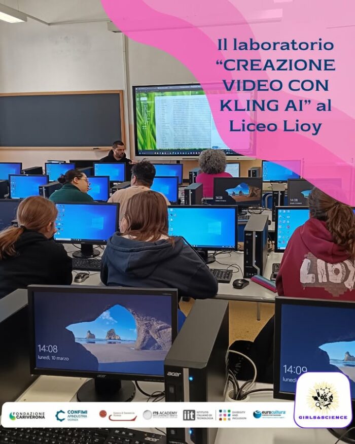 🎥 Con Daniele Vicinanzo abbiamo unito la tecnologia alla nostra creatività!
Nel laboratorio CREAZIONE VIDEO CON KLING AI al Liceo Lioy abbiamo imparato ad utilizzare lintelligenza artificiale per trasformare le nostre idee in video.

Controlla gli altri eventi che abbiamo in programma 👉 https://www.girlsandscience.it/eventi/

#STEM #STEMVicenza #girlsandscience #progettogirlsandscience #passionescienze

ITS Meccatronico Veneto  Apindustria Confimi Vicenza  ISTITUTO ITALIANO DI TECNOLOGIA  Fondazione Cariverona  EUROCULTURA  Camera di Commercio di Vicenza
