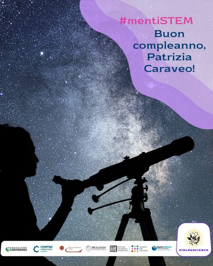 🔭 Oggi è il compleanno di Patrizia Caraveo, astrofisica italiana e Direttrice di Ricerca all’Istituto Nazionale di Astrofisica.

👩🏽‍🚀 Ha contribuito a scoperte fondamentali sulle stelle di neutroni e ha collaborato a missioni spaziali internazionali.

📖 Oltre alla ricerca, ha scritto libri per rendere l’astronomia accessibile a tutti, perché la scienza è una passione da condividere!

Scopri di più sul progetto Girls&Science 👉 https://www.girlsandscience.it/

#STEM #STEMVicenza #girlsandscience #progettogirlsandscience #passionescienze

ITS Meccatronico Veneto  Apindustria Confimi Vicenza  ISTITUTO ITALIANO DI TECNOLOGIA  Fondazione Cariverona  EUROCULTURA  Camera di Commercio di Vicenza