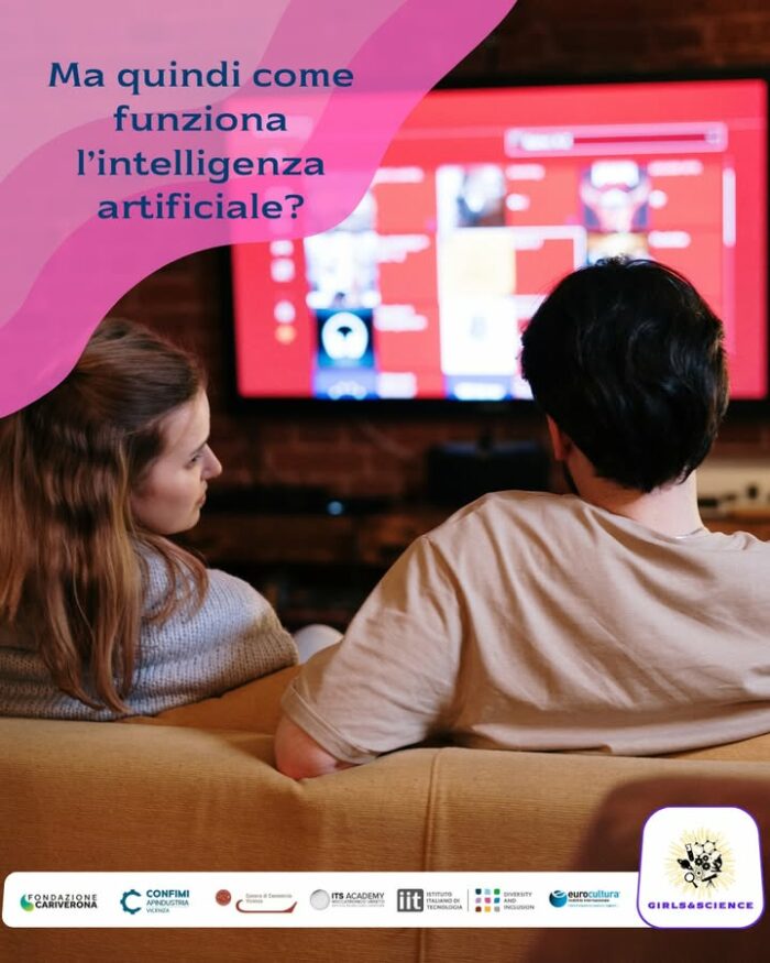 Nel progetto Girls&Science sono stati realizzati diversi laboratori sull’intelligenza artificiale. Questa tecnologia è diventata molto popolare negli ultimi anni, ma in realtà la usiamo quotidianamente da molto tempo prima dell’avvento di ChatGPT.

🎙️ Gli assistenti vocali e i suggerimenti delle piattaforme di streaming, ad esempio, utilizzano l’IA per semplificare la nostra vita.
Ma come funziona?

📚 Tutto parte da grandi quantità di informazioni (come immagini, testi o numeri) che vengono raccolte per addestrare l’IA. Poi, attraverso tecniche come il machine learning, il sistema impara trovando schemi nei dati.

👩🏼‍💻 L’IA prende decisioni in base a specifiche regole: gli algoritmi. Questi possono stabilire, ad esempio: se accade X, allora fai Y. Con il tempo, l’IA diventa sempre più precisa, grazie ai nuovi dati che accumula.

Se ti interessano la tecnologia e le altre STEM, scopri il nostro progetto!
🔗 https://www.girlsandscience.it/eventi/

#STEM #STEMVicenza #girlsandscience #progettogirlsandscience #passionescienze

ITS Meccatronico Veneto  Apindustria Confimi Vicenza  ISTITUTO ITALIANO DI TECNOLOGIA  Fondazione Cariverona  EUROCULTURA  Camera di Commercio di Vicenza